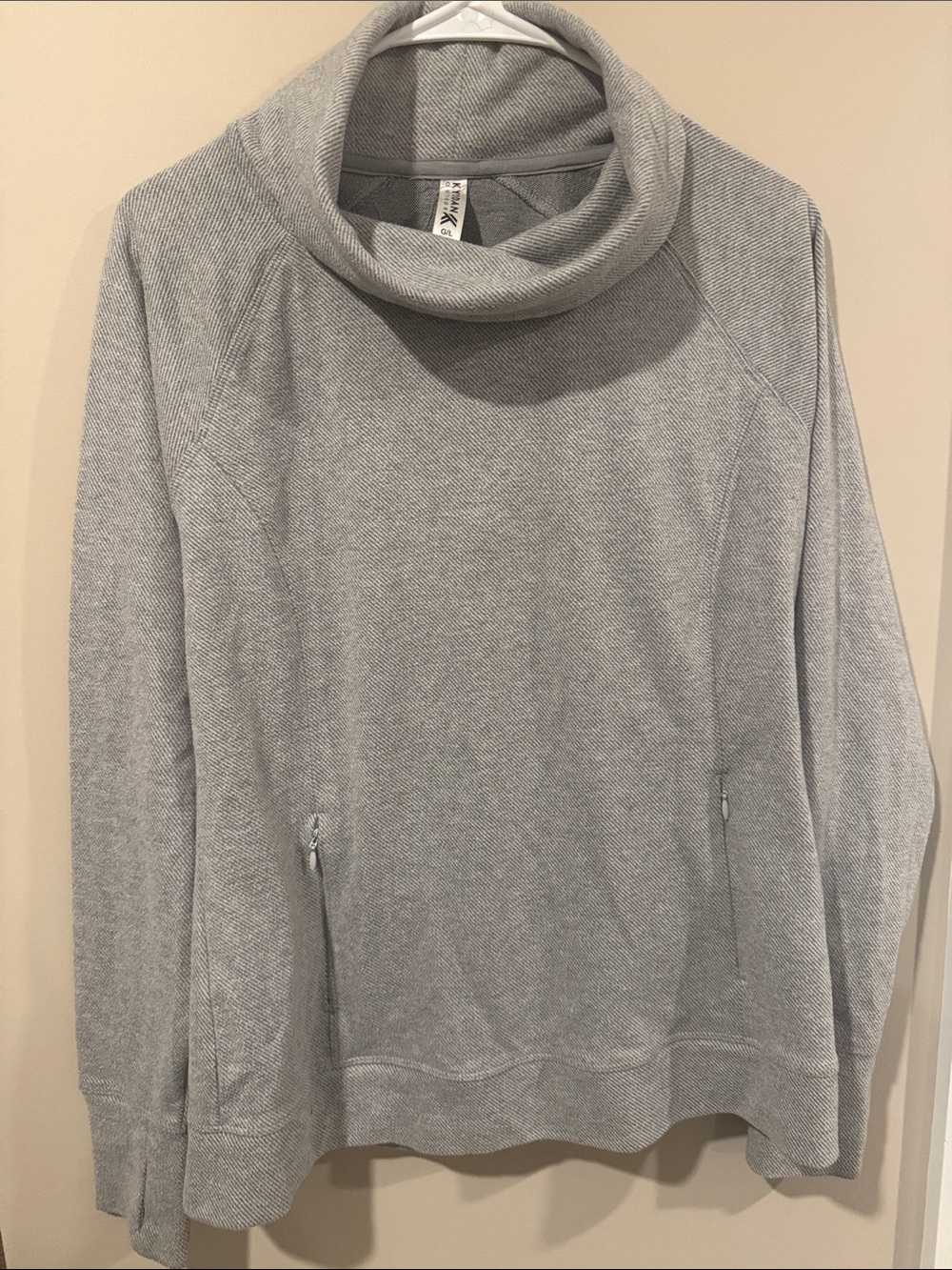 Kyodan Light Gray Cowl Neck Women's Sweater